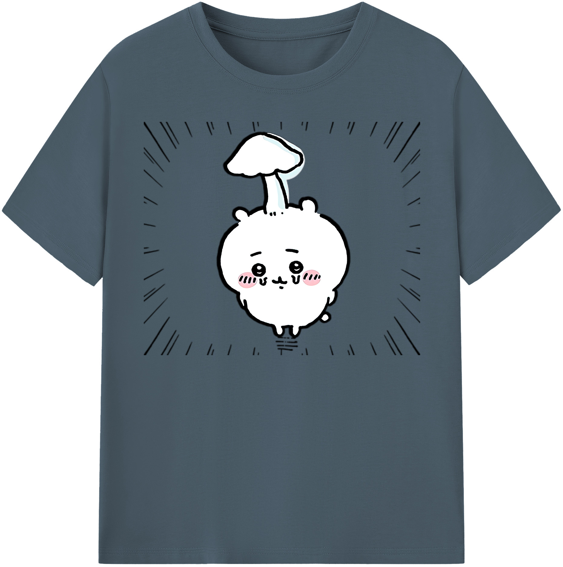 （画像用） ちいかわ ちいかわ Chii-kawa chiikawa 綿100％半袖Tシャツ（フロントプリント）